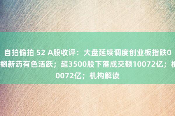 自拍偷拍 52 A股收评：大盘延续调度创业板指跌0.64%，